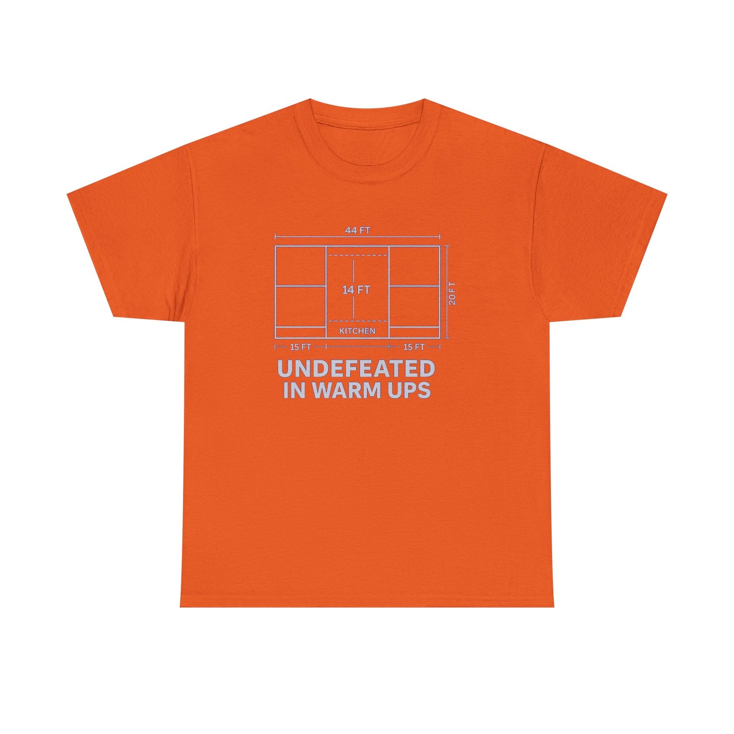 Undefeated in Warm Ups Unisex Heavy Cotton Tee | Casual Style, Sportswear, Fitness Apparel, Everyday Wear, Gift for Athletes