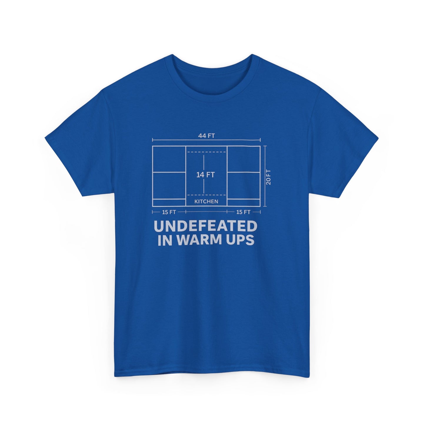 Undefeated in Warm Ups Unisex Heavy Cotton Tee | Casual Style, Sportswear, Fitness Apparel, Everyday Wear, Gift for Athletes