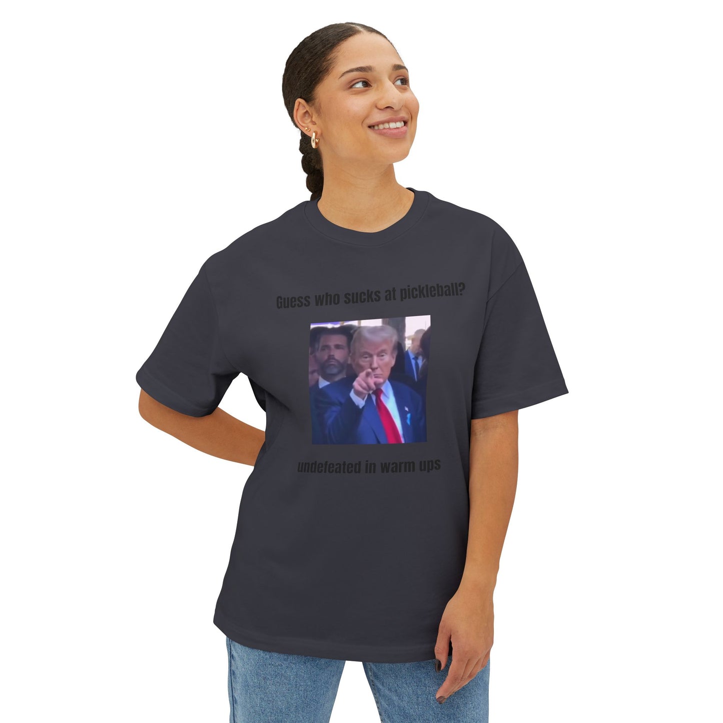 Playful Pickleball Tee - Unisex Oversized Boxy Shirt, Funny Graphic T-Shirt, Gift for Sports Lovers, Casual Wear, Pickleball Enthusiast