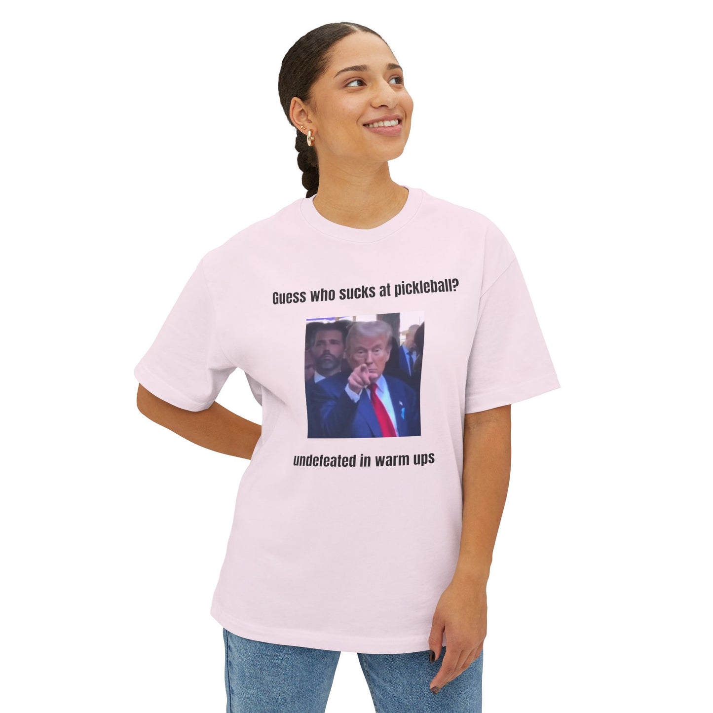 Playful Pickleball Tee - Unisex Oversized Boxy Shirt, Funny Graphic T-Shirt, Gift for Sports Lovers, Casual Wear, Pickleball Enthusiast