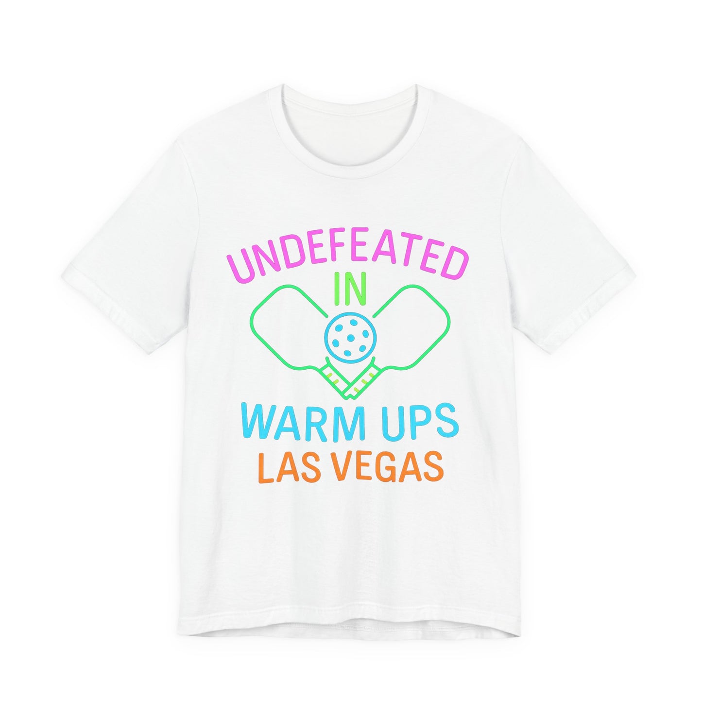 Undefeated in Warm Ups Tee, Casual Summer Shirt, Gift for Sports Fans, Unisex Graphic T-Shirt, Layering Piece for Any Occasion