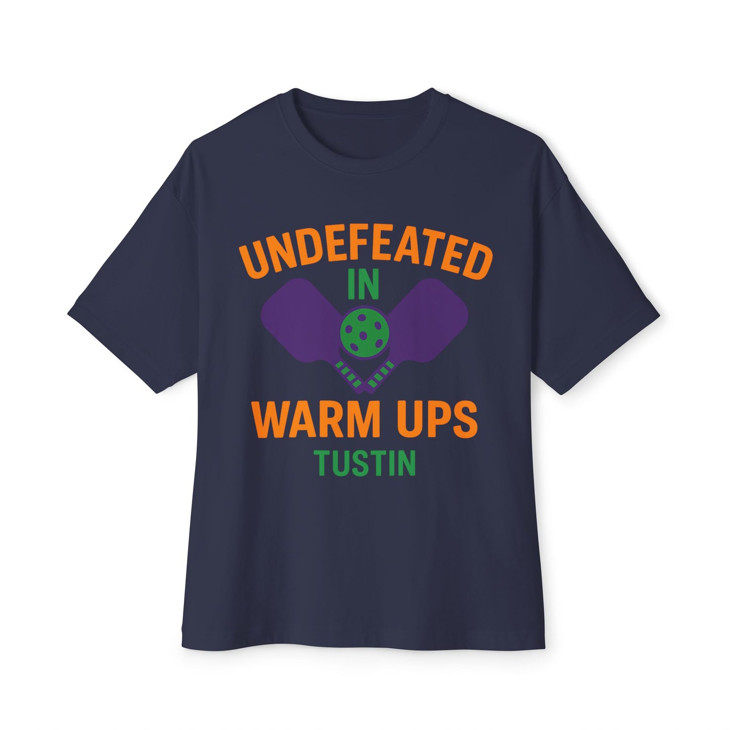 Copy of Undefeated in Warm Ups Tee - Unisex Oversized Boxy T-Shirt, Pickleball Apparel, Sporty Gift, Summer Style, Casual Wear, Outdoor Activities