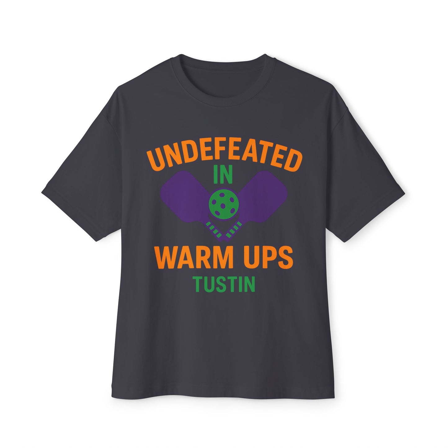Copy of Undefeated in Warm Ups Tee - Unisex Oversized Boxy T-Shirt, Pickleball Apparel, Sporty Gift, Summer Style, Casual Wear, Outdoor Activities