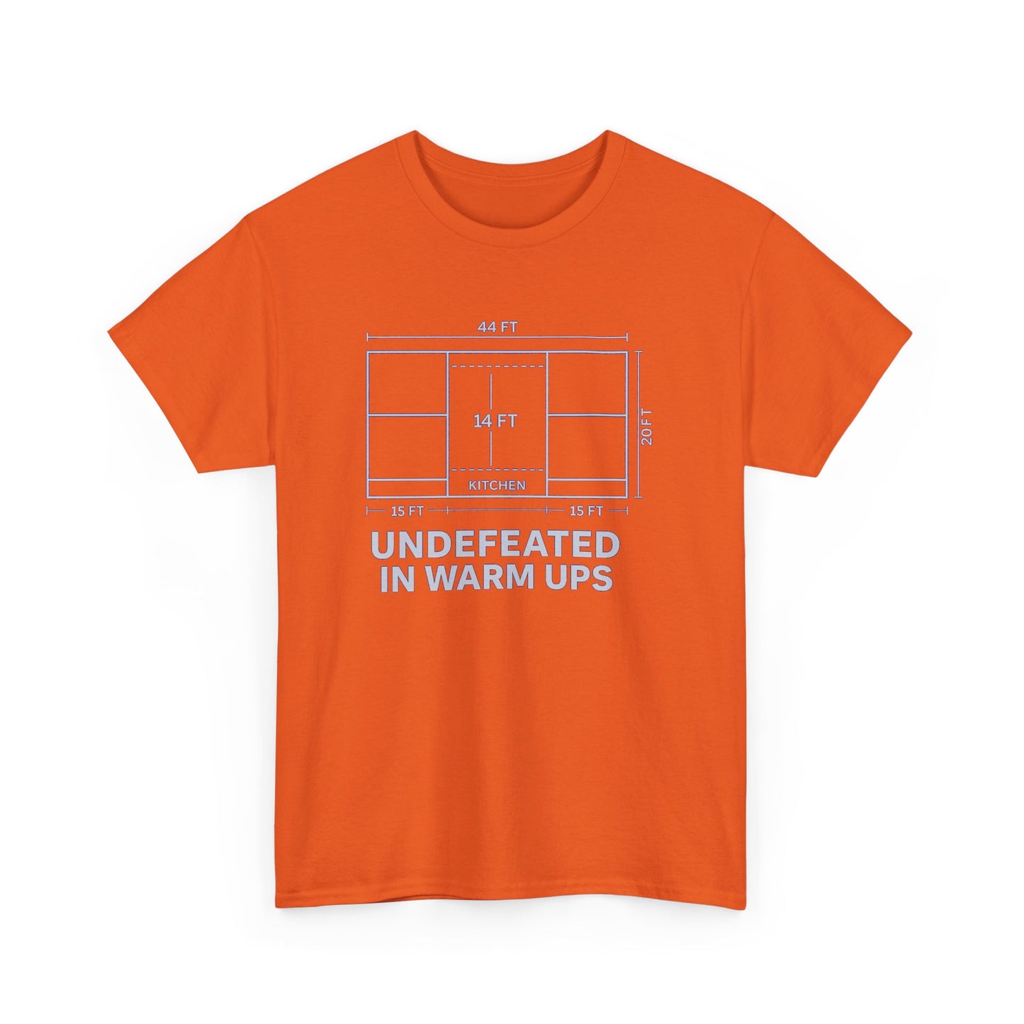 Undefeated in Warm Ups Unisex Heavy Cotton Tee | Casual Style, Sportswear, Fitness Apparel, Everyday Wear, Gift for Athletes