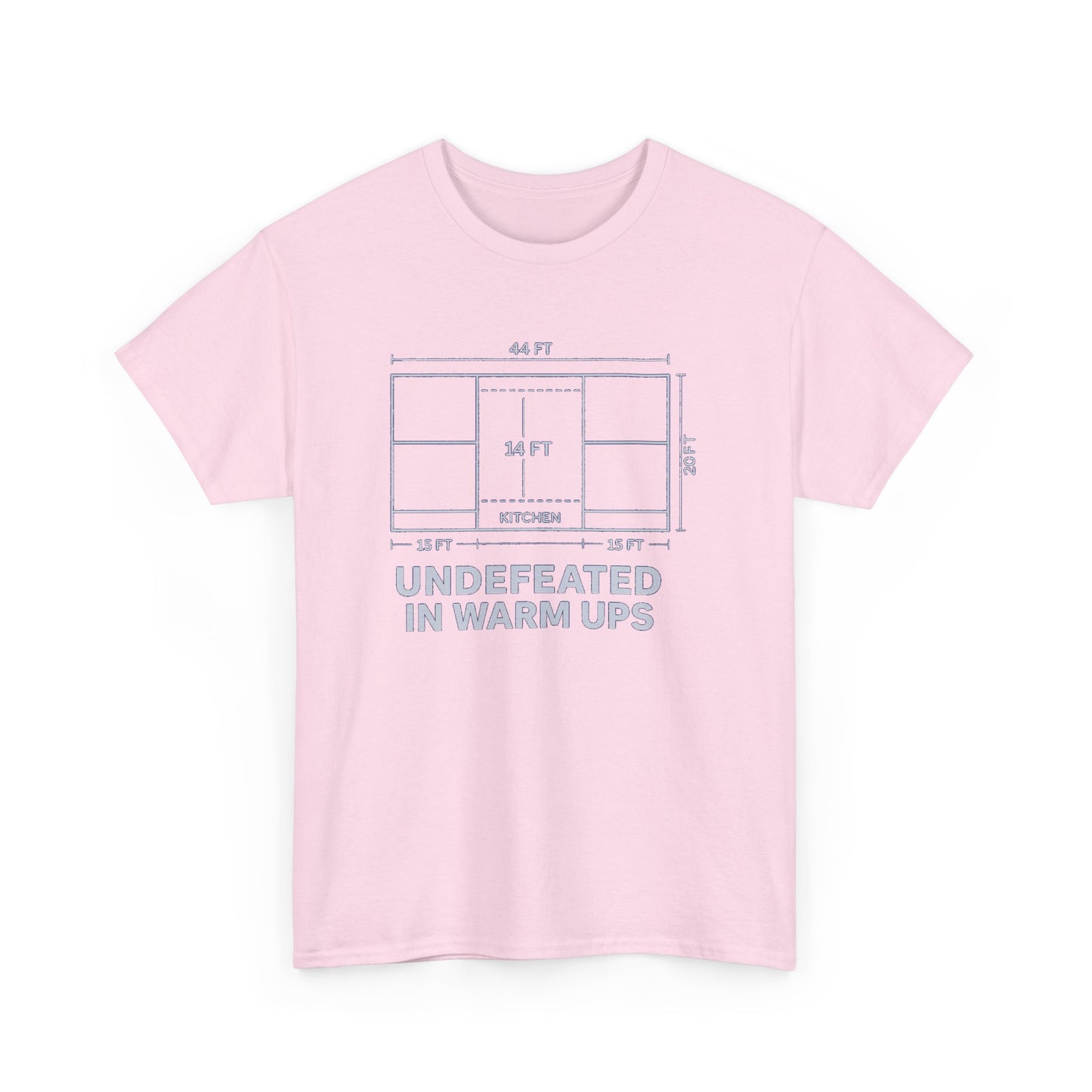 Undefeated in Warm Ups Unisex Heavy Cotton Tee | Casual Style, Sportswear, Fitness Apparel, Everyday Wear, Gift for Athletes