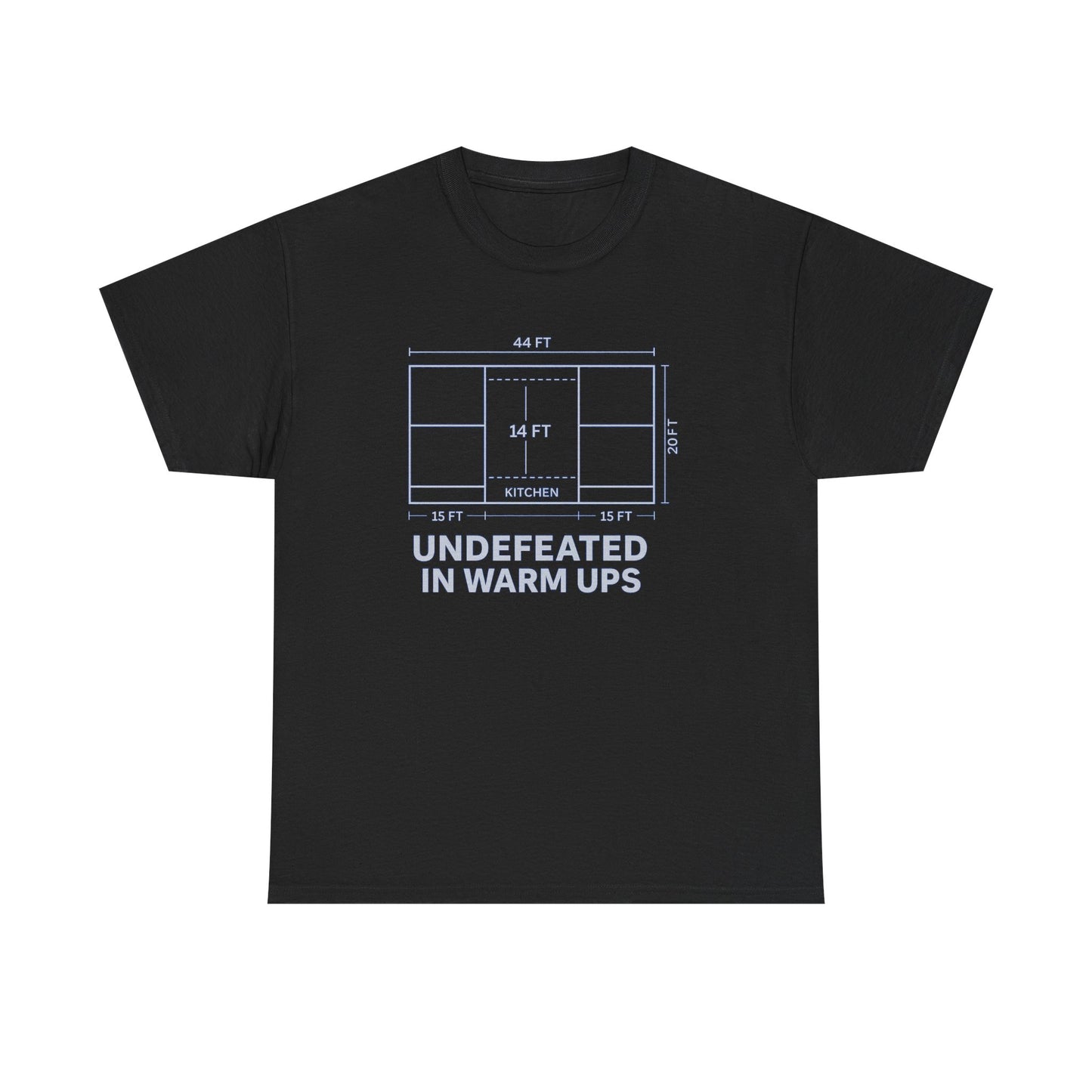 Undefeated in Warm Ups Unisex Heavy Cotton Tee | Casual Style, Sportswear, Fitness Apparel, Everyday Wear, Gift for Athletes
