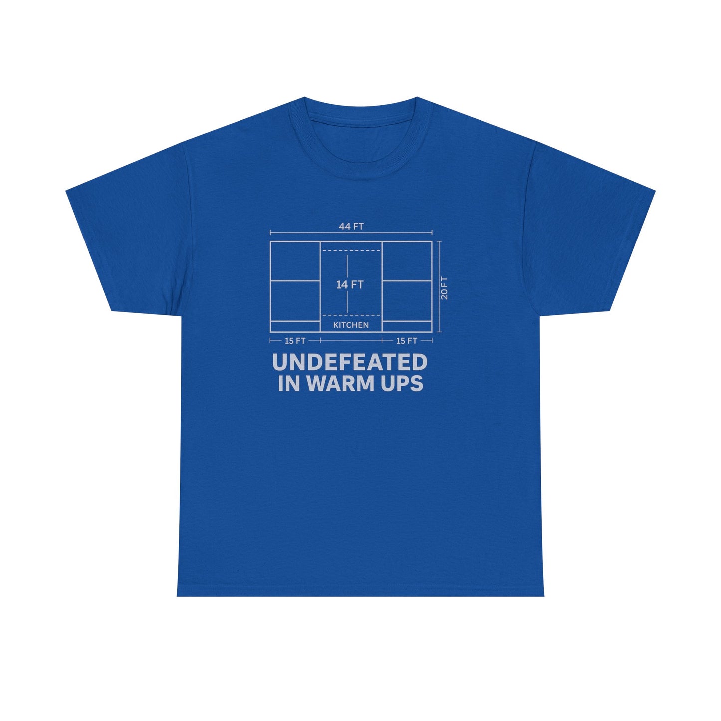 Undefeated in Warm Ups Unisex Heavy Cotton Tee | Casual Style, Sportswear, Fitness Apparel, Everyday Wear, Gift for Athletes