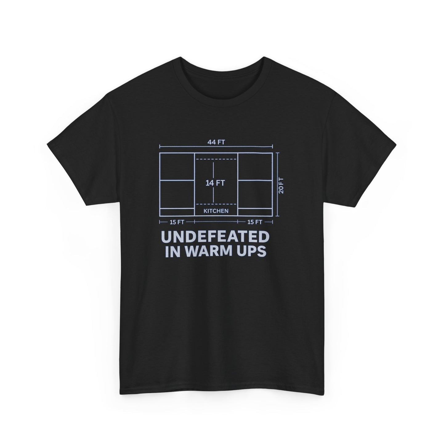 Undefeated in Warm Ups Unisex Heavy Cotton Tee | Casual Style, Sportswear, Fitness Apparel, Everyday Wear, Gift for Athletes