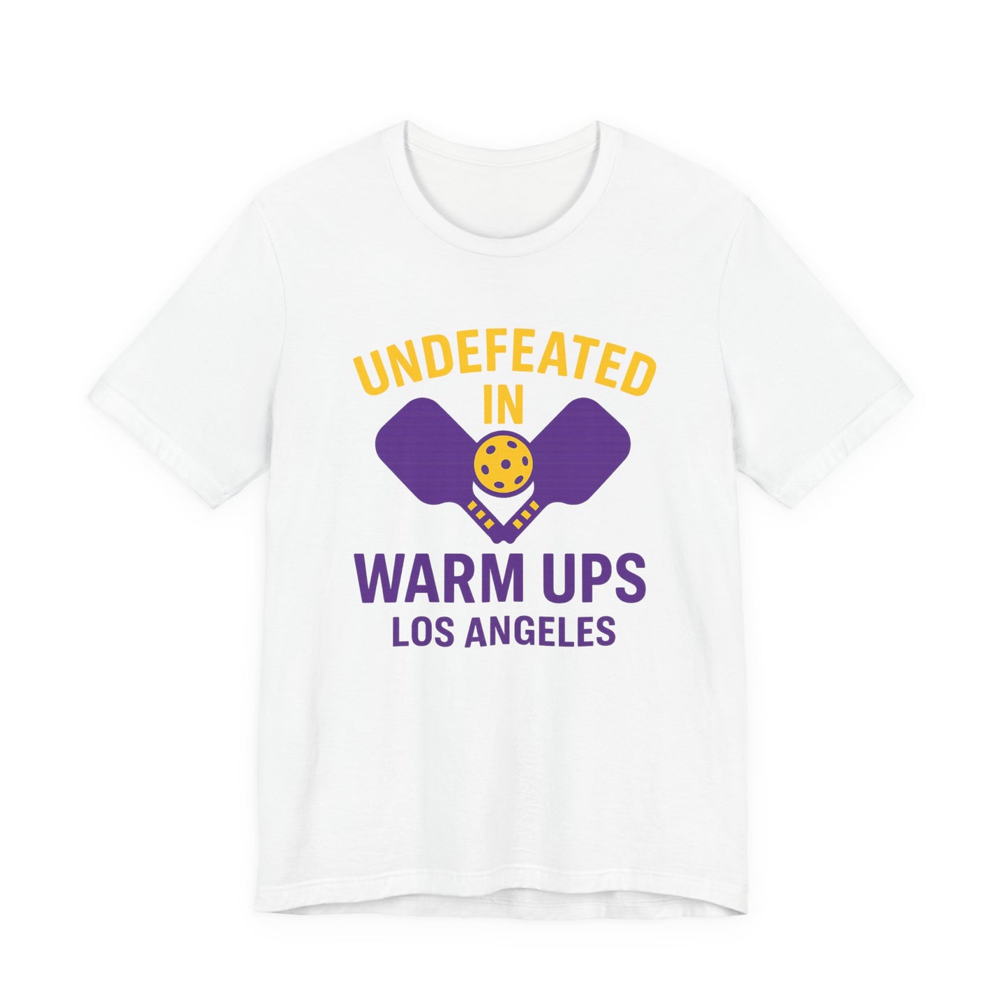 Unisex Undefeated Warm Ups Tee | Perfect for Sports Fans, Casual Wear, Gifts, Team Spirit, Fun Activities