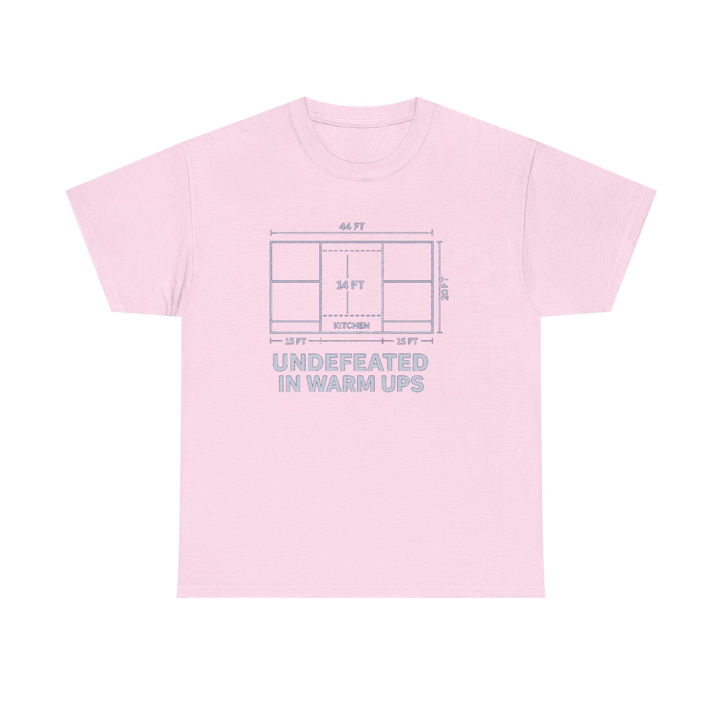 Undefeated in Warm Ups Unisex Heavy Cotton Tee | Casual Style, Sportswear, Fitness Apparel, Everyday Wear, Gift for Athletes
