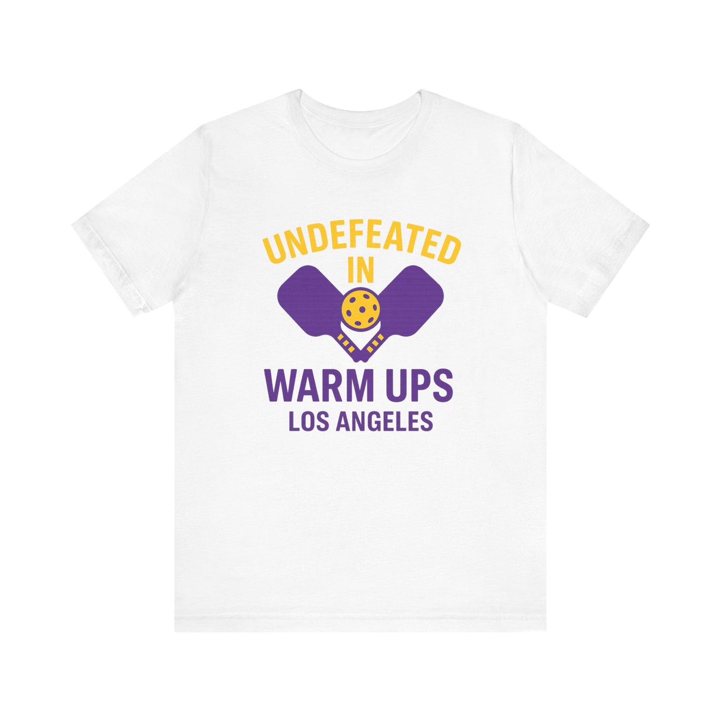 Unisex Undefeated Warm Ups Tee | Perfect for Sports Fans, Casual Wear, Gifts, Team Spirit, Fun Activities