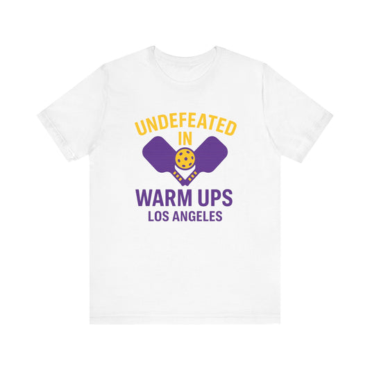 Unisex Undefeated Warm Ups Tee | Perfect for Sports Fans, Casual Wear, Gifts, Team Spirit, Fun Activities