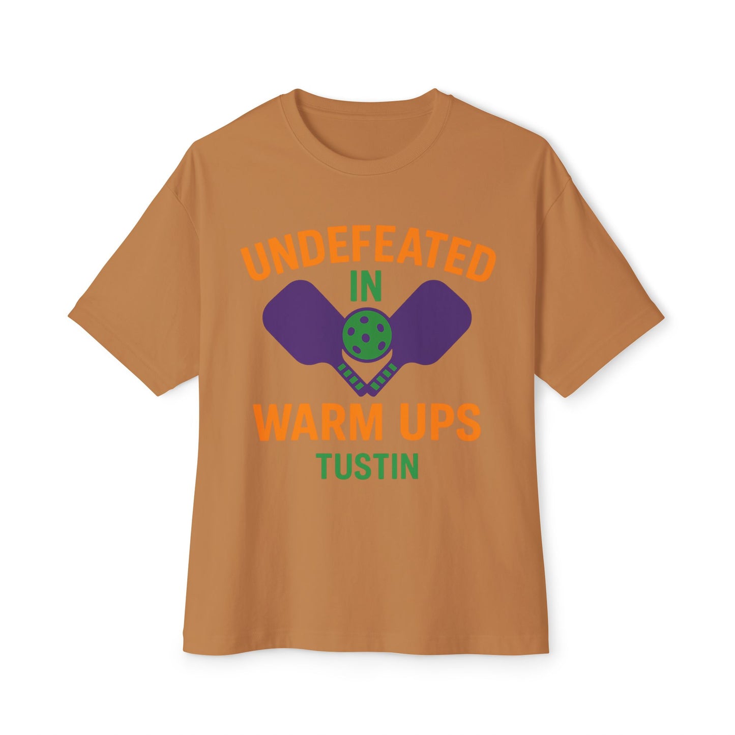 Copy of Undefeated in Warm Ups Tee - Unisex Oversized Boxy T-Shirt, Pickleball Apparel, Sporty Gift, Summer Style, Casual Wear, Outdoor Activities