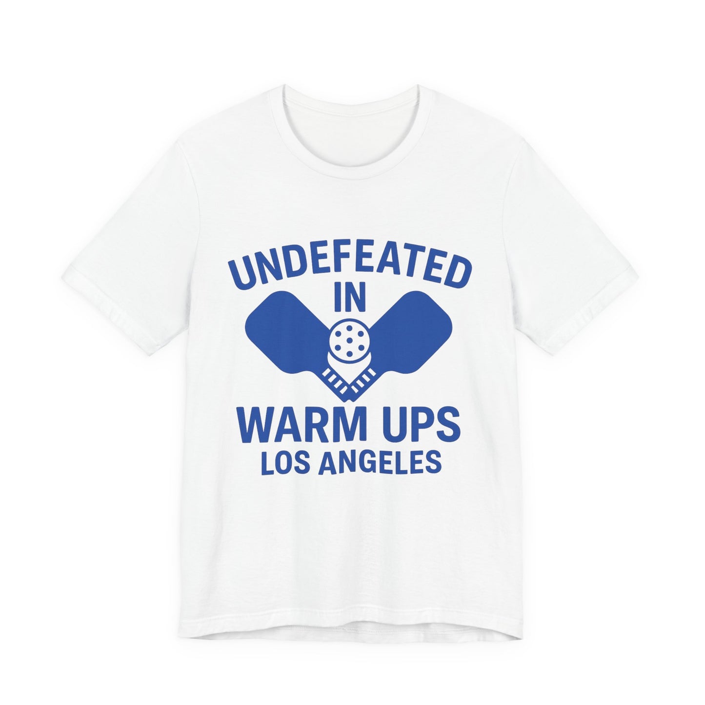 Undefeated in Warm Ups Tee - Comfortable Unisex Jersey Short Sleeve Shirt, Casual Wear, Sports Fan Apparel, Gift for Athletes, Los [...]