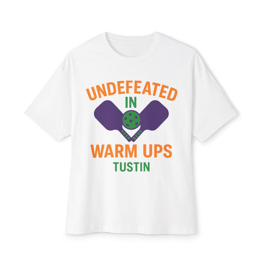 Copy of Undefeated in Warm Ups Tee - Unisex Oversized Boxy T-Shirt, Pickleball Apparel, Sporty Gift, Summer Style, Casual Wear, Outdoor Activities